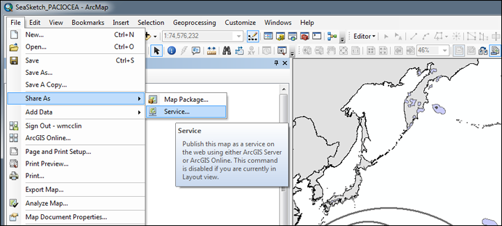 Sharing Maps as a Service